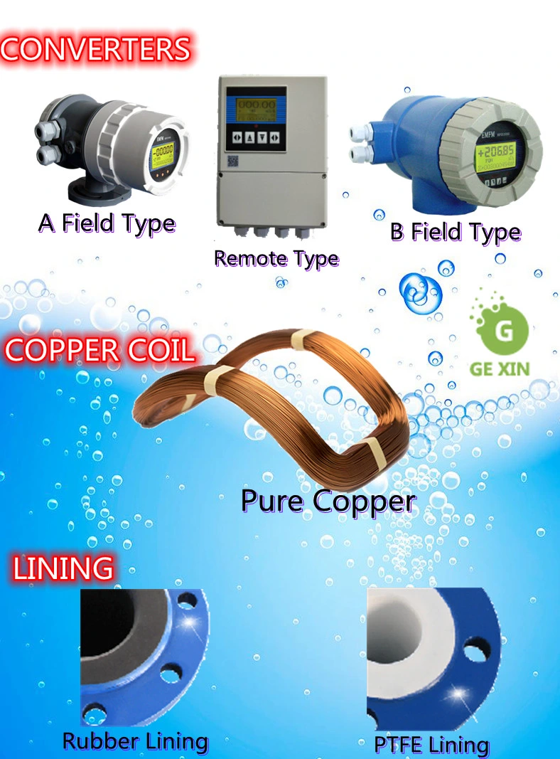 Resistant to Acid, Alkali and Salt Liquid Electromagnetic Flow Meter