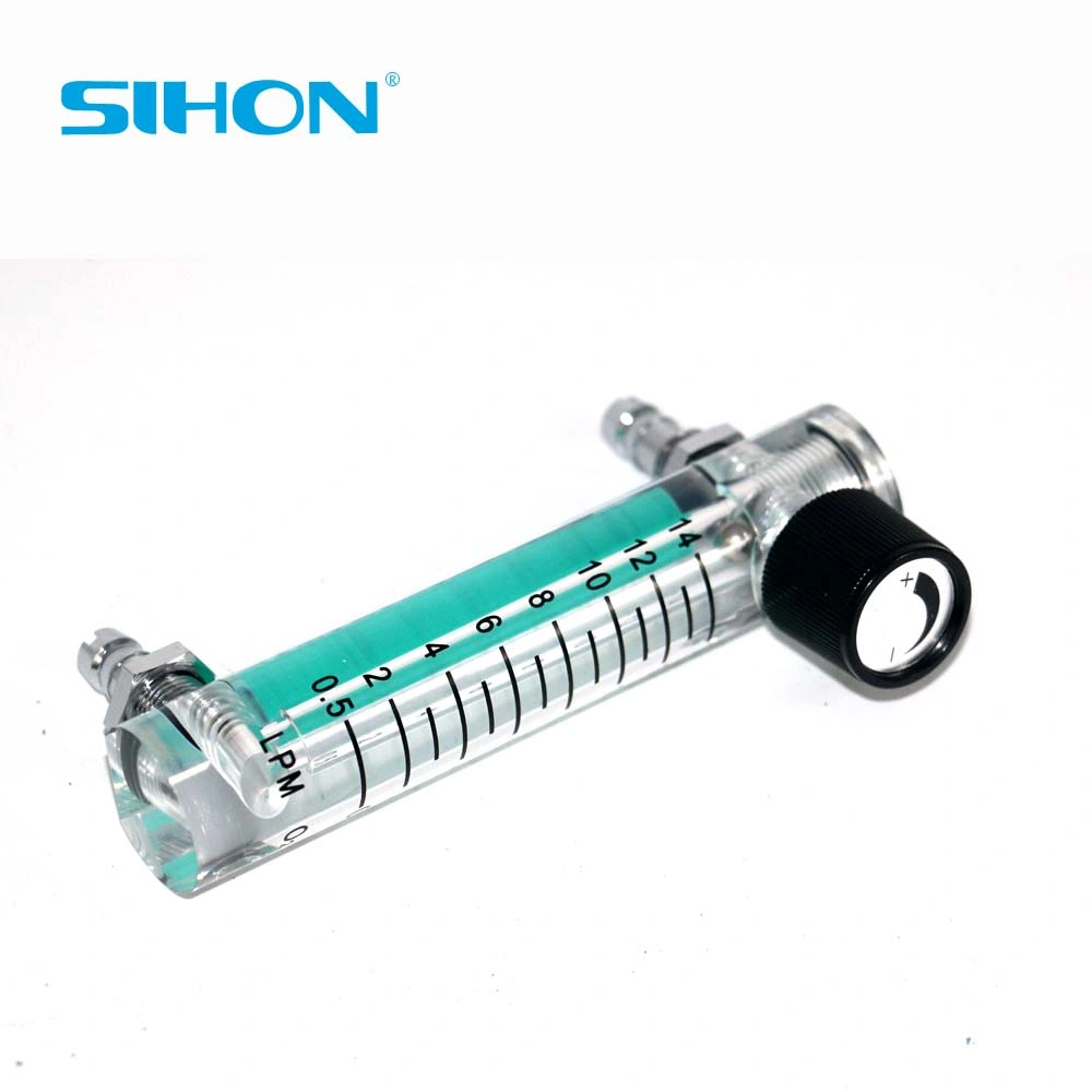 1 to 14L/Min Acrylic Flow Meter for Oxygen Used in Gas